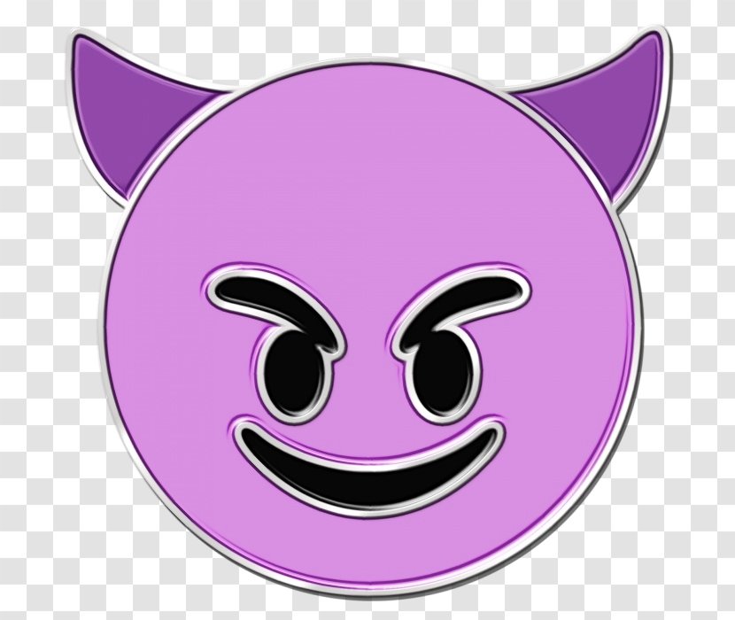 Devil Emoji - Symbol - Whiskers Tongue Transparent PNG