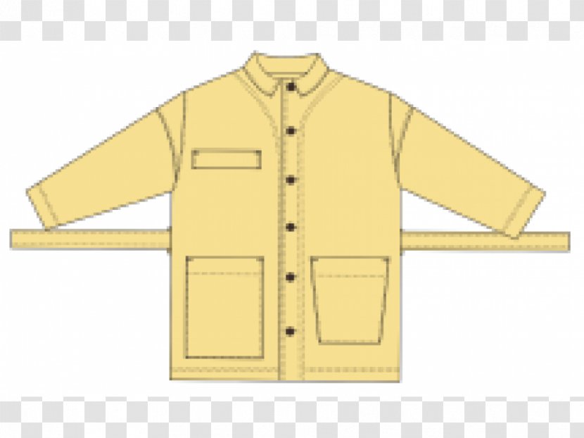 Sleeve Outerwear Jacket Button Line - Beige Transparent PNG