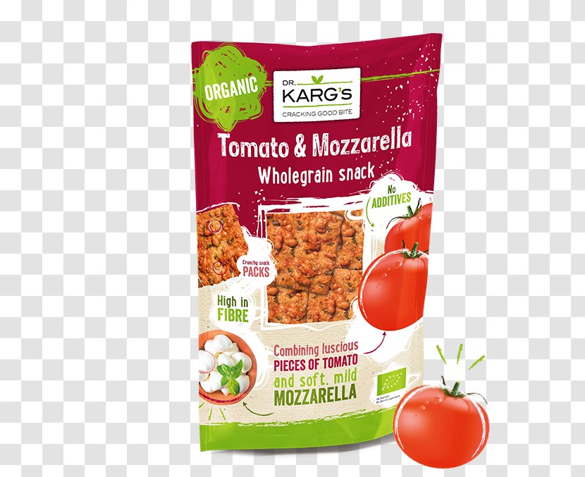 Crispbread Natural Foods Organic Food Whole Grain Mozzarella - Tomato Transparent PNG