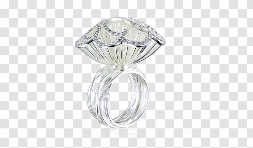 Body Jewellery Crystal Diamond - Fashion Accessory - Silver Ring Transparent PNG