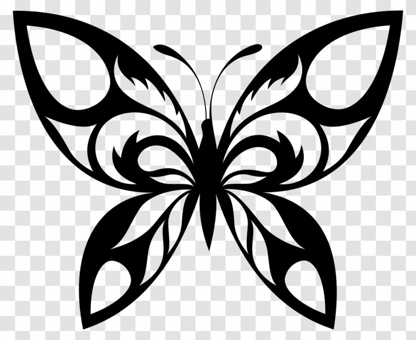 Butterfly Silhouette Clip Art - Tree - Mothman Transparent PNG