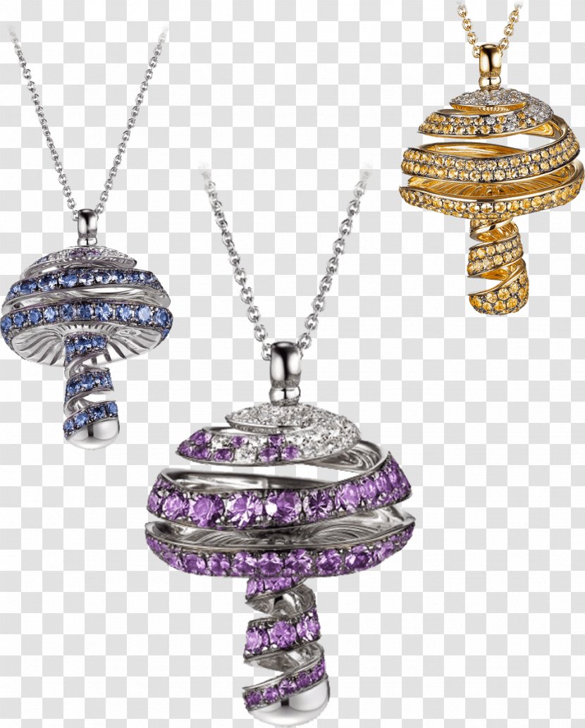 Locket Earring Jewellery Mushroom Necklace Transparent PNG