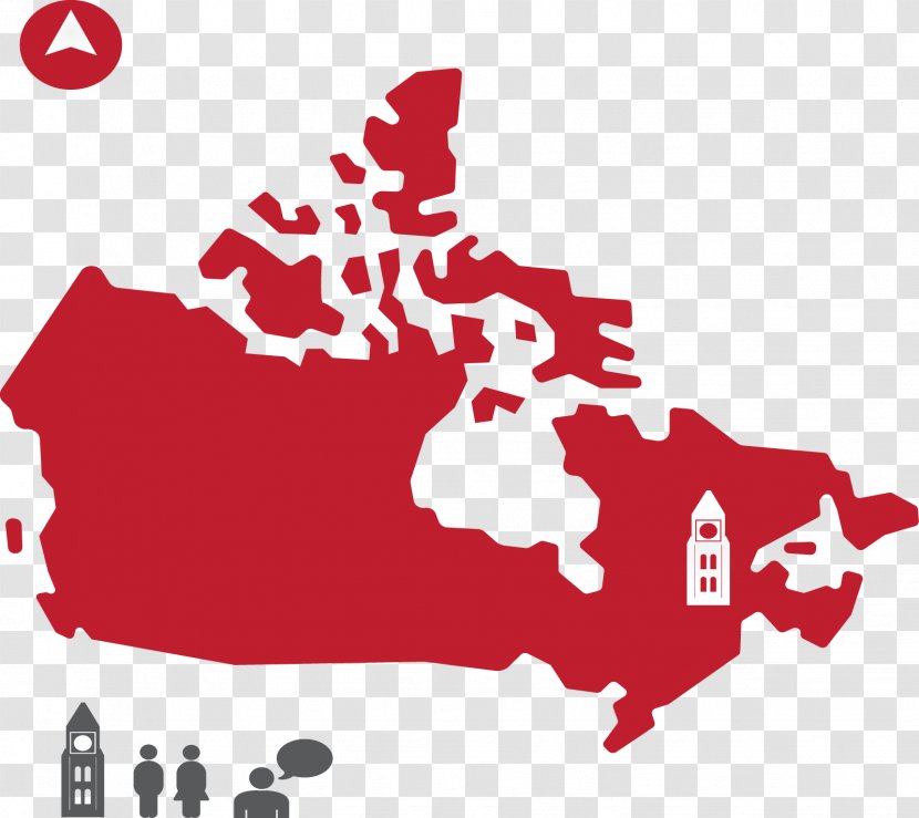Canada Vector Map Illustration - Brand Transparent PNG