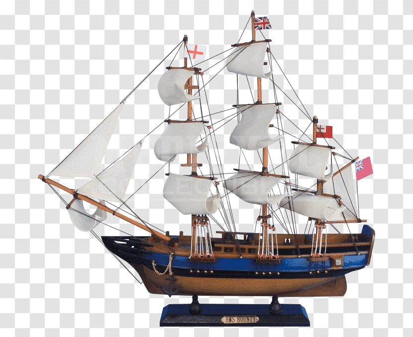 Brigantine Barque Cutty Sark Ship Model Tall - Full Rigged Transparent PNG