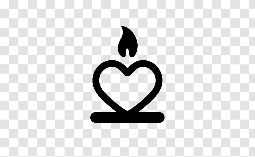 Children's Hospital Of Bandar Abbas Computer Icons Silhouette - Candlestick - Burning Heart Shaped Flame Transparent PNG