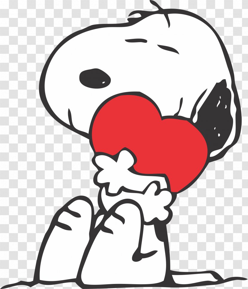 Snoopy Charlie Brown Woodstock Valentine's Day Peanuts - Watercolor Transparent PNG