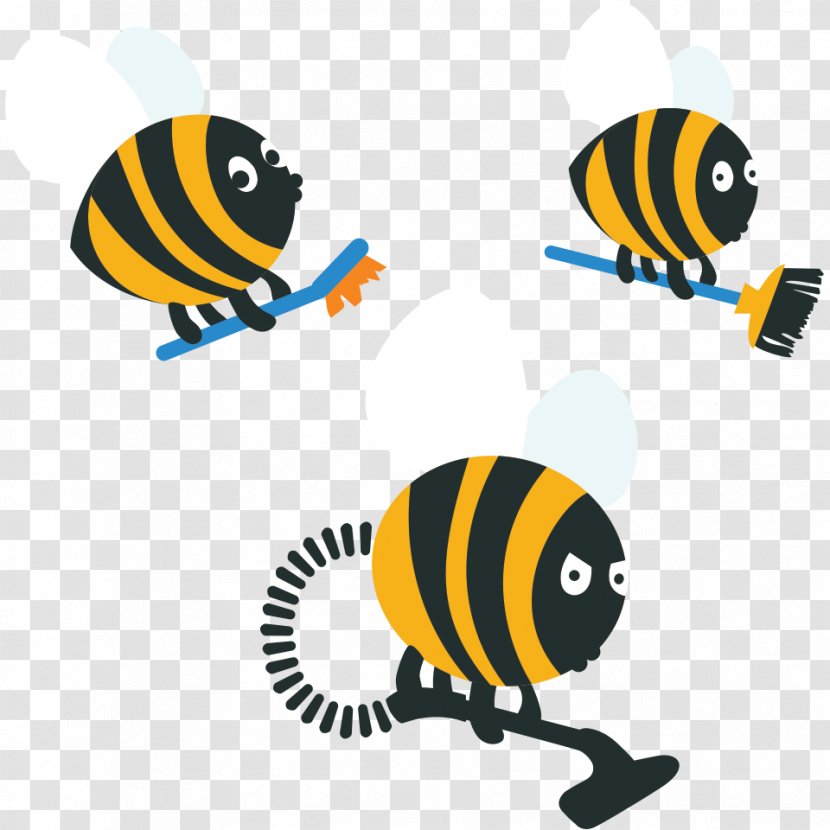 Honey Bee Clip Art Cleaning Bees, LLC - Honeybee Transparent PNG