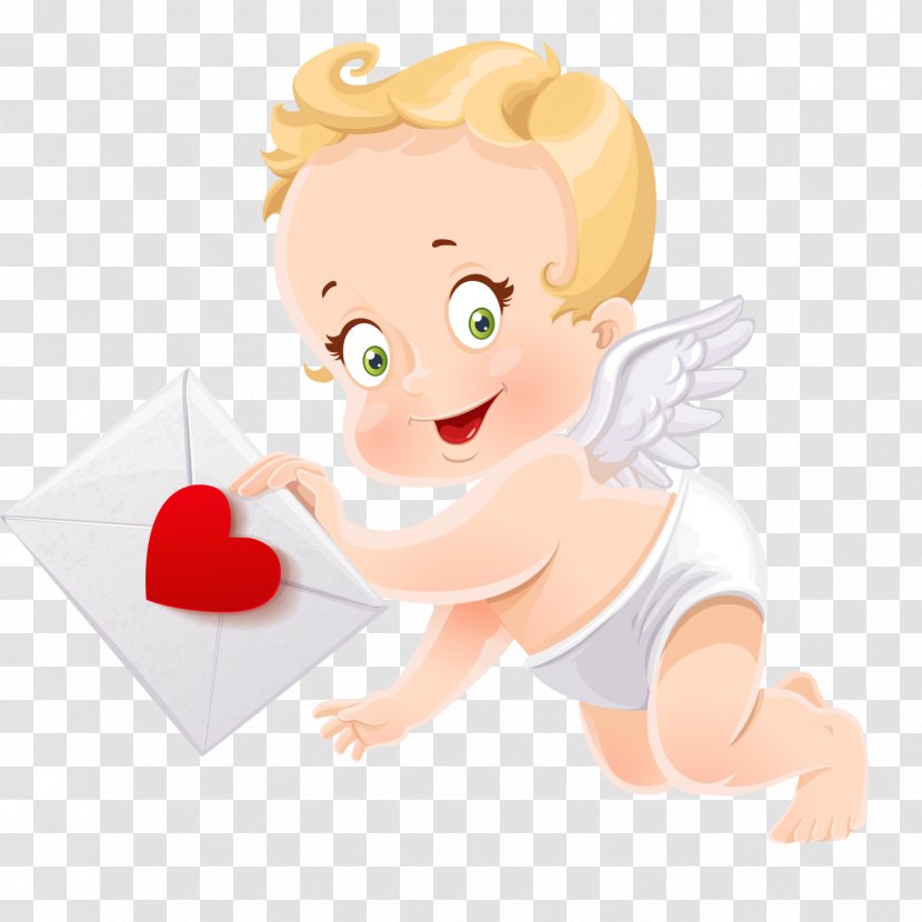 Vector Graphics Cupid Image Love Stock Illustration - Fictional Character - Babys Ornament Transparent PNG