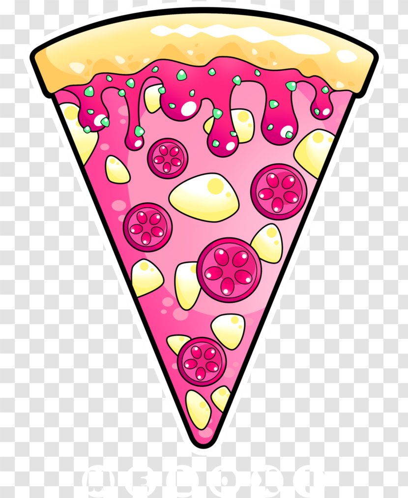 Pizza Box - Pink - Cone Heart Transparent PNG