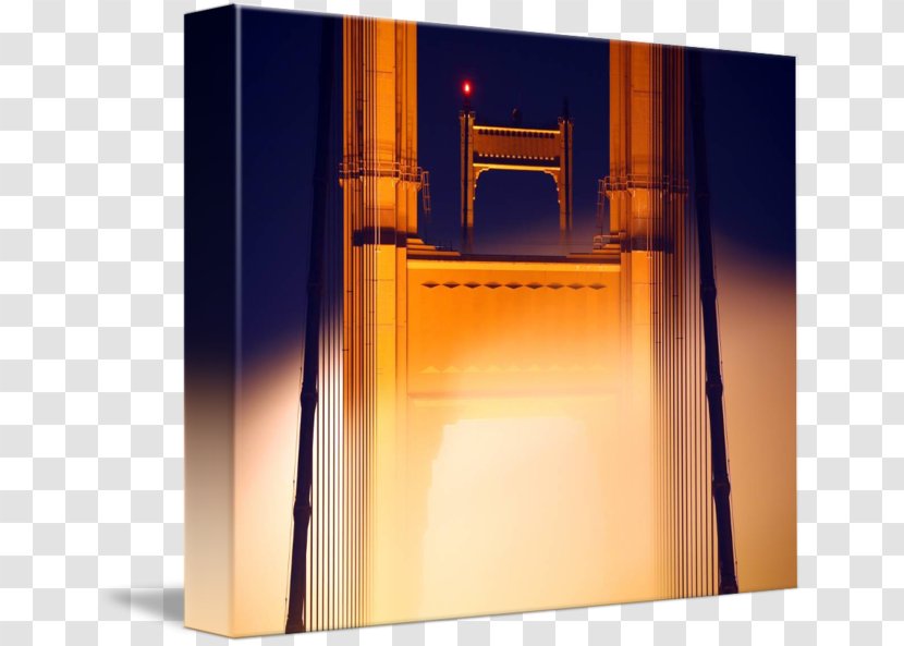 Golden Gate Bridge Gallery Wrap Canvas - Lighting Transparent PNG