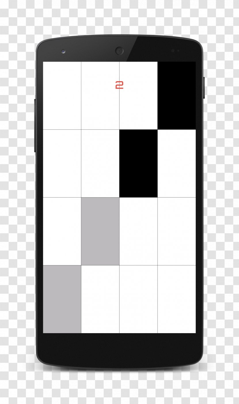 Black & White Piano Tiles Tap On Android - Mobile Phones Transparent PNG