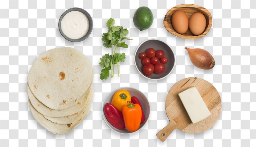 Vegetarian Cuisine Salsa Fried Egg Quesadilla Mexican - Vegetable - Cherry Tomatoes Transparent PNG
