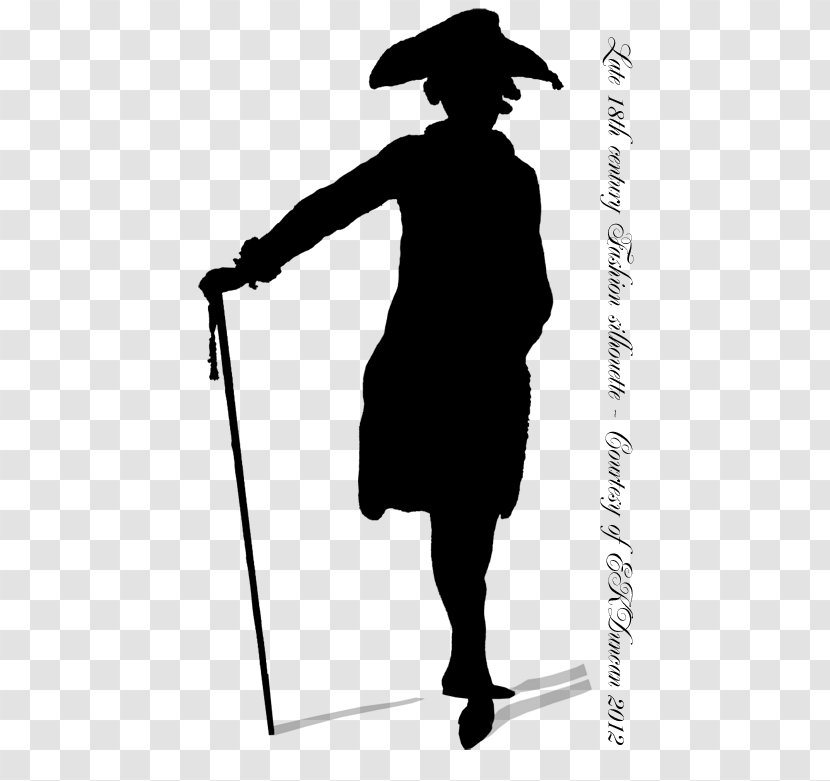 18th Century Silhouette Male Fashion - Rococo Transparent PNG