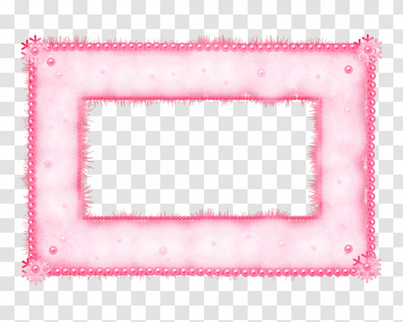 Picture Frames Rectangle Pink M Pattern - Text Transparent PNG