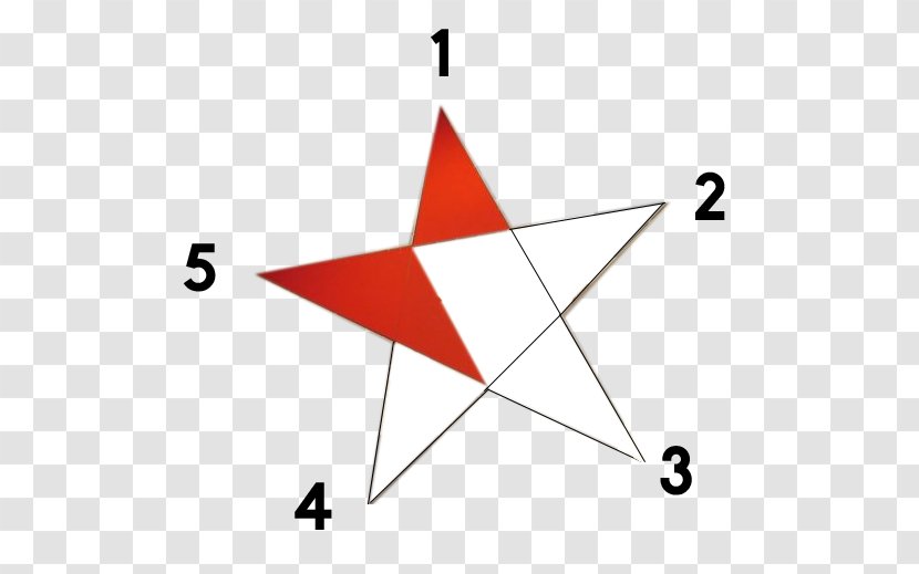 Triangle Point Area - Design M - Three-dimensional Five-pointed Star Transparent PNG