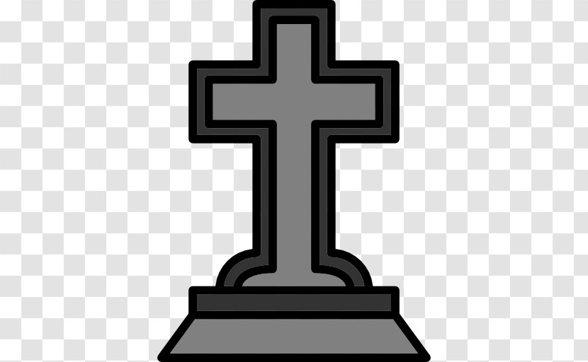 Cross Headstone Cemetery Clip Art - Tomb Transparent PNG