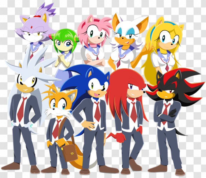 Sonic The Hedgehog Chaos National Secondary School High - Flower - Friends Transparent PNG