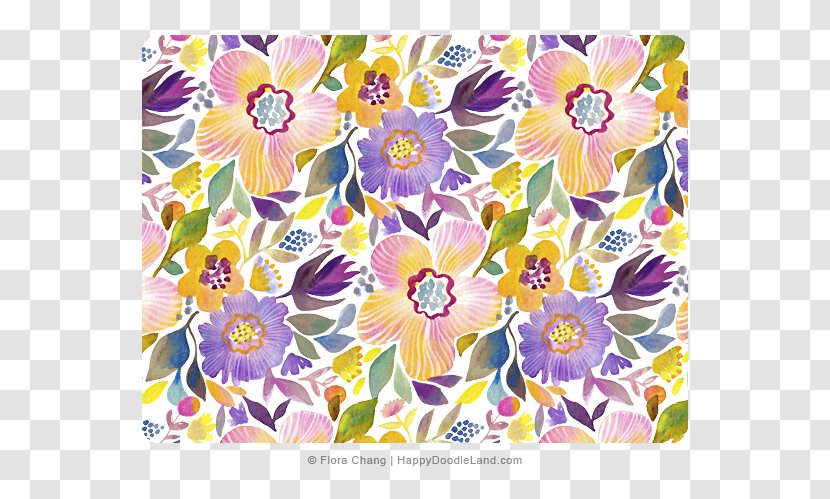 Floral Design Textile Cut Flowers Wrap - Flower Arranging - Watercolor Flora Transparent PNG