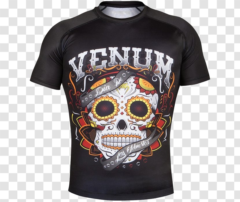 Venum T-shirt Rash Guard Boxing Mixed Martial Arts - Brazilian Jiujitsu Transparent PNG