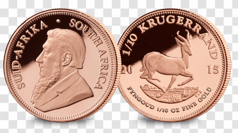 Coin Silver Krugerrand Medal Gold - South African Mint Transparent PNG
