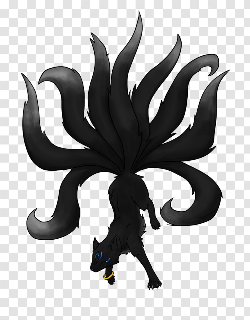 Dragon Legendary Creature Character Fiction - Nine Tailed Fox Transparent PNG