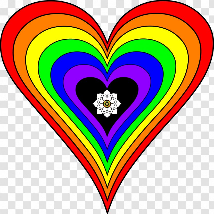Heart Rainbow Color Surfacing - Wheel Of Dharma Transparent PNG