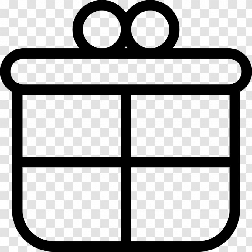Gift - Black And White - Symbol Transparent PNG
