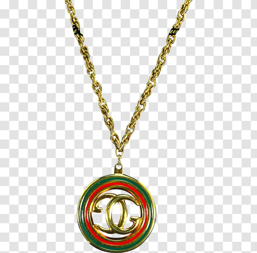Necklace Charms & Pendants Jewellery Gucci Gold - Logo Transparent PNG