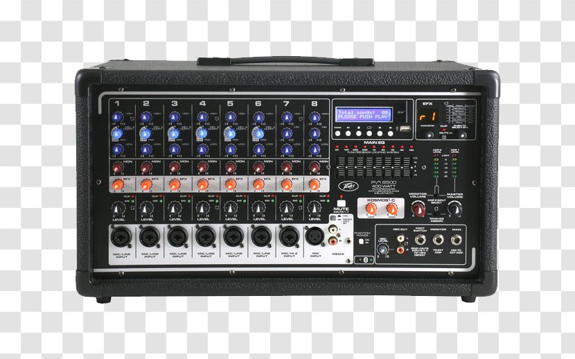 Audio Mixers Peavey PVi 8500 Public Address Systems XR-AT - Mixing - Electronics Transparent PNG