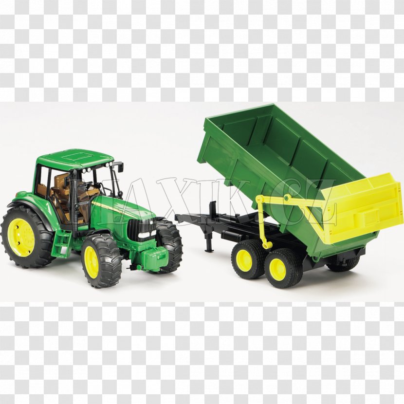 John Deere Tractor Bruder Loader Agricultural Machinery - Farm Transparent PNG