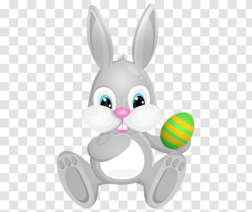 Easter Bunny Rabbit Clip Art - Background Top Transparent PNG