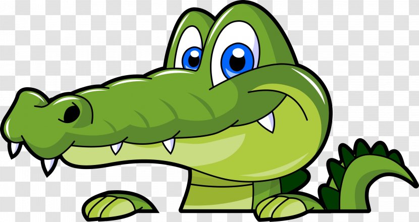 Alligator Crocodile Clip Art - Amphibian - Happy Transparent PNG