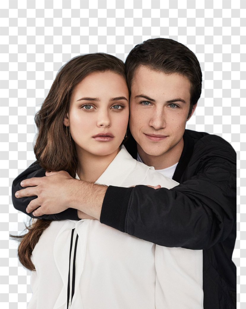 Dylan Minnette Katherine Langford 13 Reasons Why Hannah Baker Clay Jensen - Silhouette Transparent PNG