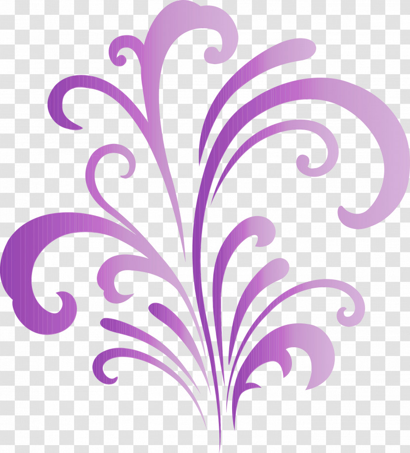 Purple Violet Pattern Ornament Plant Transparent PNG