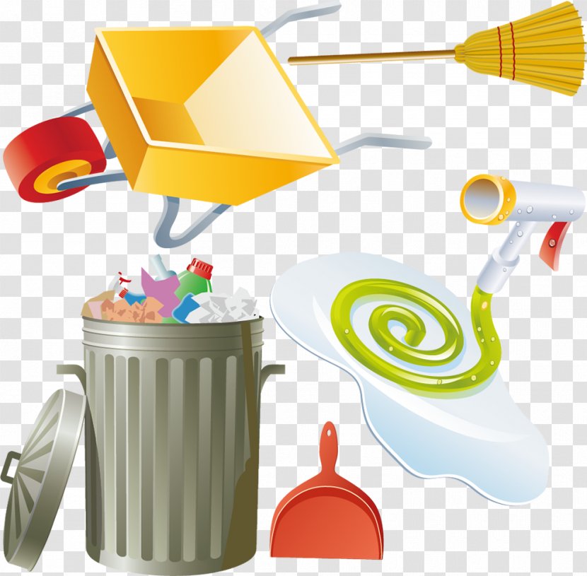 Rubbish Bins & Waste Paper Baskets Cleaning Vector Graphics Image - Recycling - Garbage Can Transparent PNG