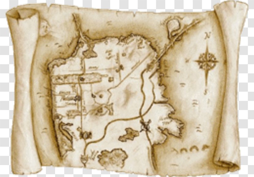 Treasure Island Map Buried Hunting - Cartoon Transparent PNG