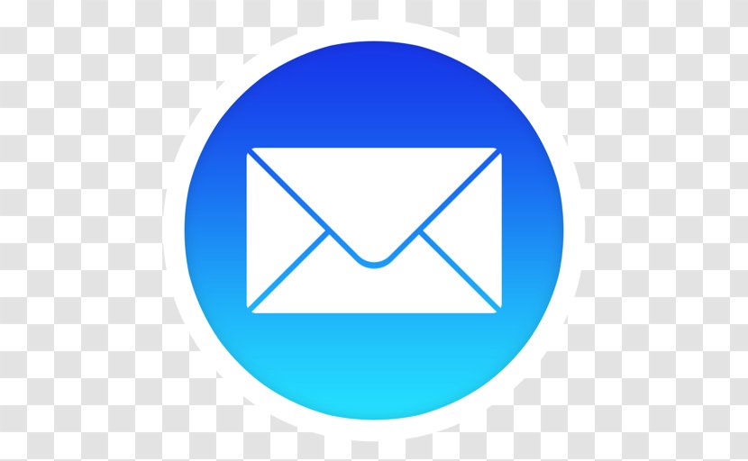 Electric Blue Triangle Area Symbol - Mail Transparent PNG