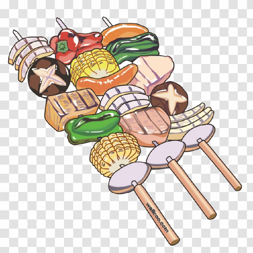 Barbecue Grill Rotisserie Cartoon - Roasting Transparent PNG