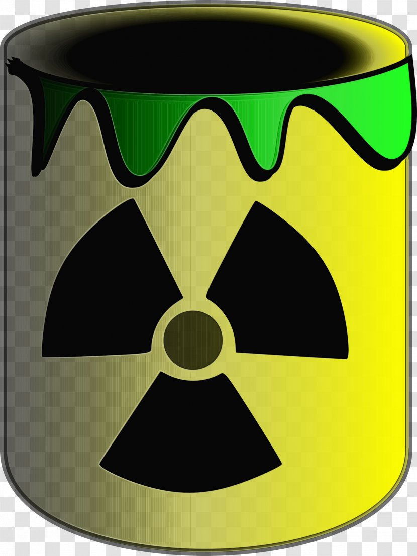 Green Yellow Drinkware Tableware Symbol - Watercolor - Mug Material Property Transparent PNG