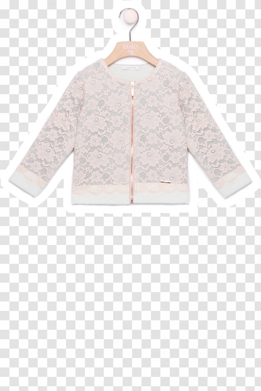 Cardigan Sleeve Neck - Pink - Linear Lace Transparent PNG