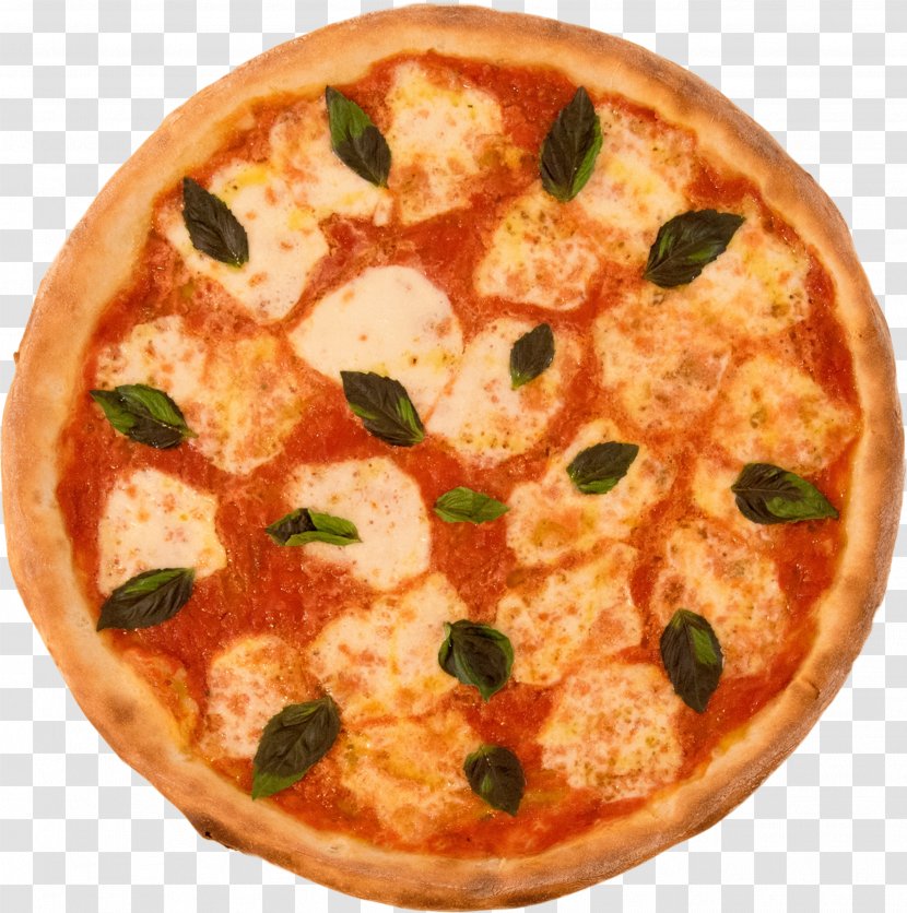 Pizza Margherita Italian Cuisine Neapolitan Sicilian - Broccoli Dough Transparent PNG