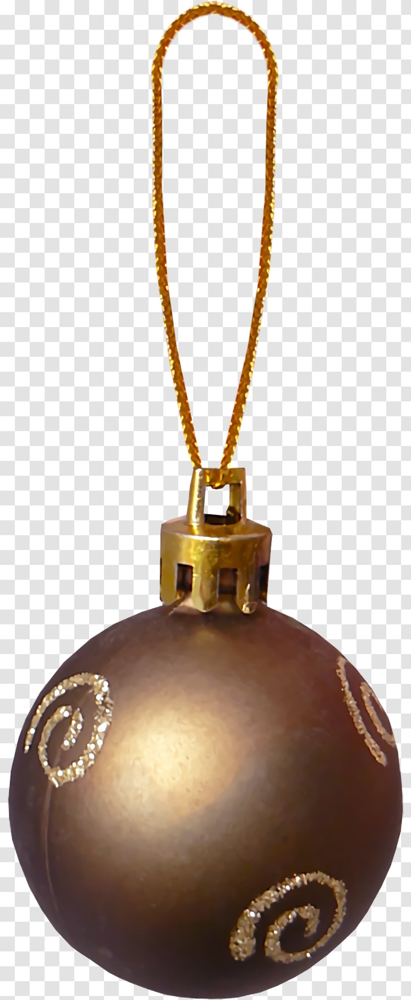 Christmas Bulbs Balls Bubbles - Chain - Jewellery Bronze Transparent PNG