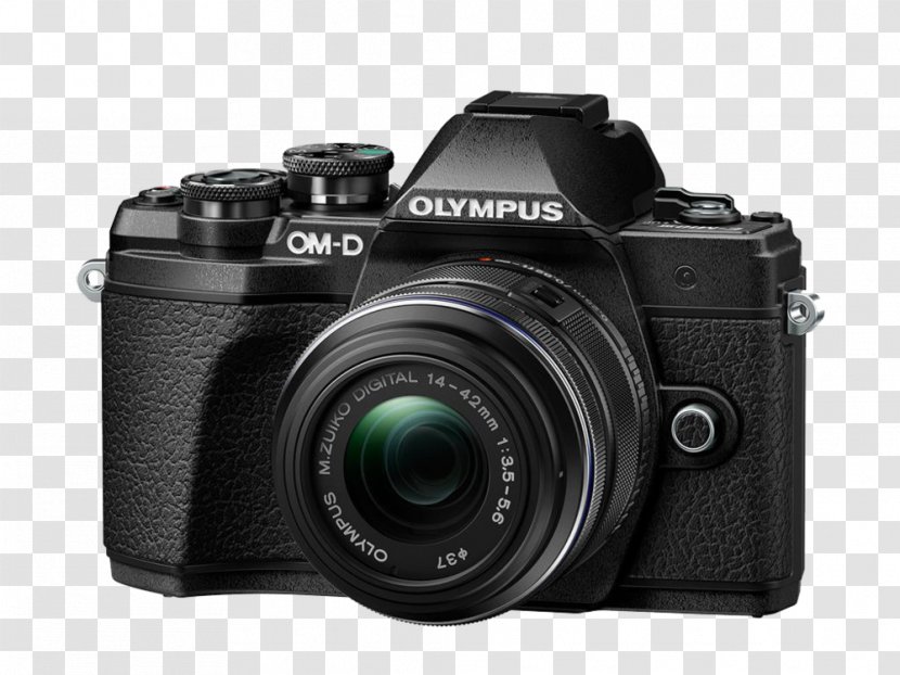 Olympus OM-D E-M10 Mark II Digital Camera Incl. M 14-42 Mm + 40-150 III With 14-42mm EZ Lens (Silver) Mirrorless Interchangeable-lens - Mzuiko Wideangle Zoom 1442mm F3556 Transparent PNG