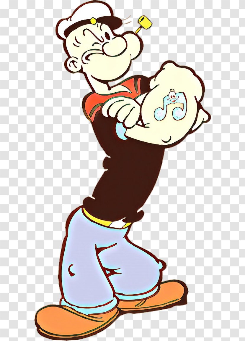 Popeye Cartoon - Drawing - Pleased I Yam What Transparent PNG