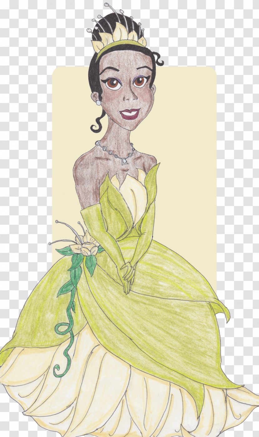 Tiana The Princess And Frog Disney Drawing - Flower Transparent PNG