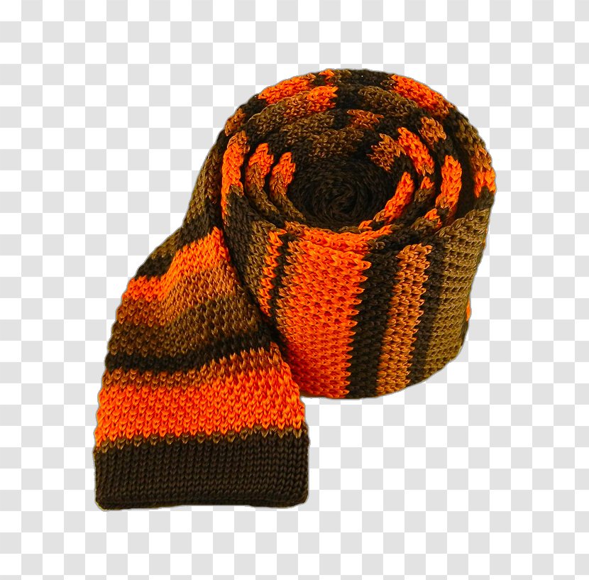 Headgear Scarf Wool Orange S.A. - Striped Bow Transparent PNG