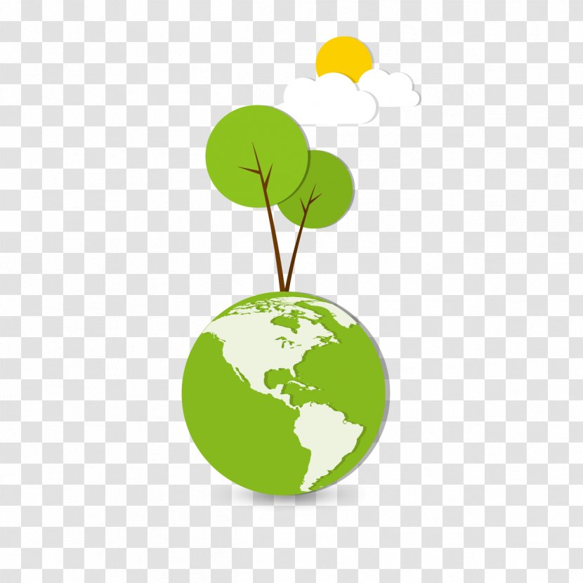 Vector Green Earth - Poster - Pattern Transparent PNG