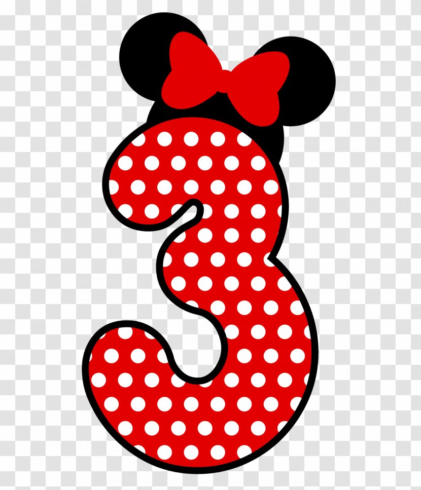 Minnie Mouse Mickey Number Polka Dot T-shirt - Heart Transparent PNG