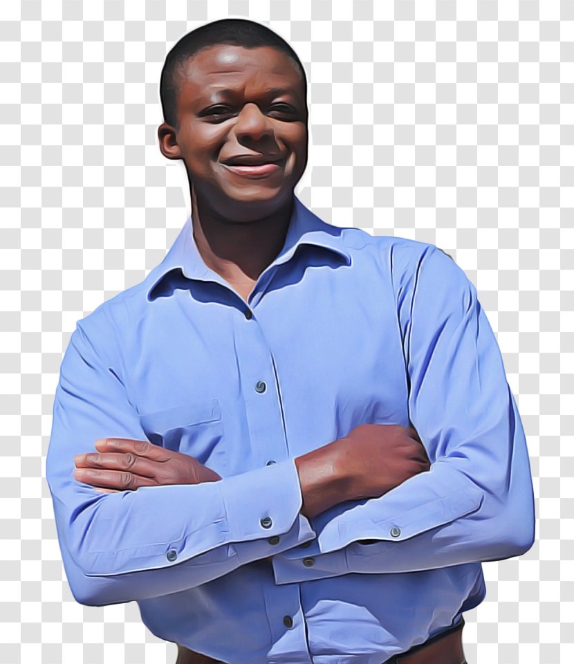 Dress Shirt Blue - Job - Smile Whitecollar Worker Transparent PNG