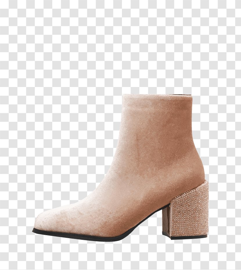 Boot Suede Botina Heel - Dress Transparent PNG